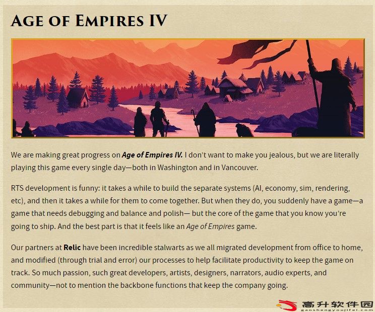 《帝国时代4》现已处于可玩状态 正在打磨和平衡性调整阶段_图片